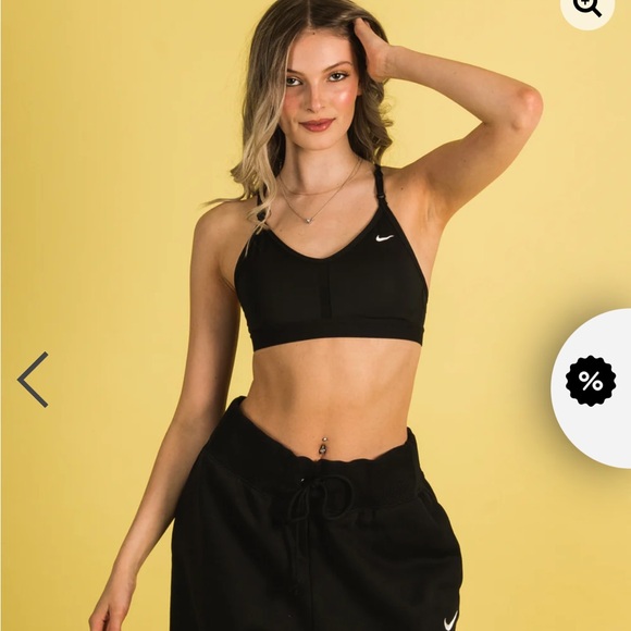 NIKE INDY VNECK BRA and Nike Womens Swoosh Long LINE Bra - Picture 6 of 10